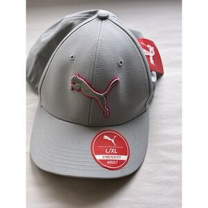 New Puma Hat Women's L/XL Gray/pink Baseball‎ Cap